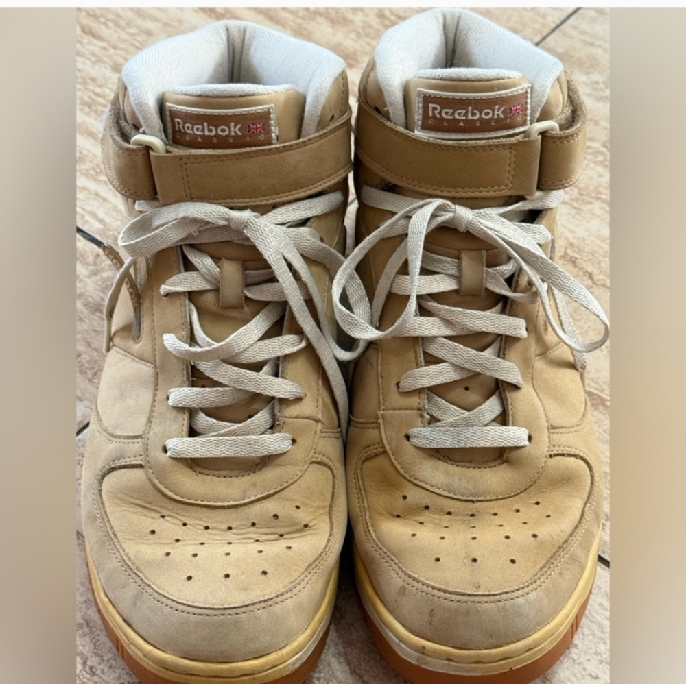 Reebok Classic 499755 Mens Shose Browne Leather /suede Vintage Rare Size 12